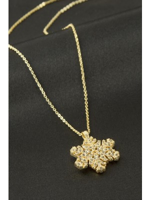 Zero Land Nrzsnt Kartanesi Zirkon Taşlı Kolye - Sarı