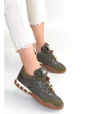 Efe Avm Tues Yeşik Nubuk Bağcıklı Spor Ayakkabı - Lisinya