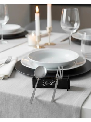 Kaia Life 3D Özel Baskı 6’lı Kaşık Çatal Servis Standı Masa Üstü Düzenleyici