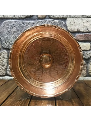 Feyza Design El Işlemeli Bakır Hamam Tası, Geleneksel ve Şık Tasarım