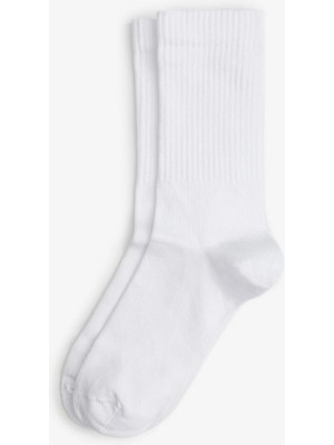 Bolero Unisex Fitilli Çorap Beyaz