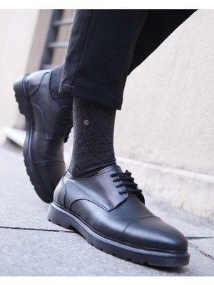 Bolero Erkek 2'li Yün Çorap Siyah Kahve