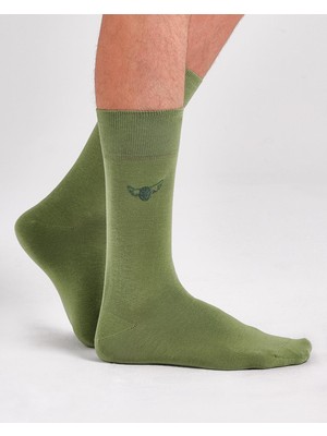 Bolero Çağla Yeşili Renkli Düz Merserize Çorap