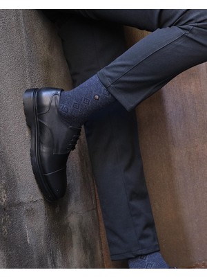 Bolero Erkek 2'li Yün Çorap Siyah Lacivert