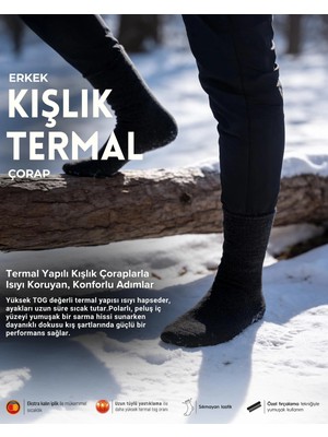 Bolero Erkek Kışlık Termal Çorap Siyah