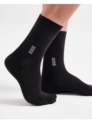 Bolero Erkek Premium Dikişsiz Yazlık Bambu Çorap Siyah