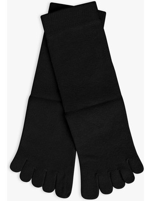 Bolero Erkek Mantar Önleyici Parmak Çorap  Siyah