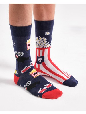 Bolero Popcorn Cinema Eşi Farklı  Çorap