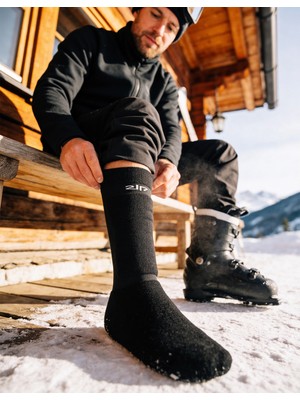 Bolero Termal Kışlık Kayak Çorabı Siyah