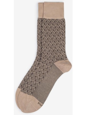 Bolero Erkek Premium Dikişsiz Yazlık Bambu Çorap Bej