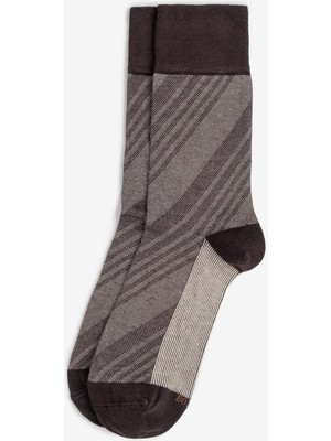 Bolero Erkek Premium Dikişsiz Yazlık Bambu Çorap Kahverengi