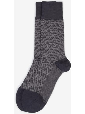 Bolero Erkek Premium Dikişsiz Yazlık Bambu Çorap Füme