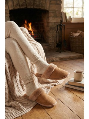 Lela Yumuşak Dokulu Peluş Terlik Kadın Terlik 6722002