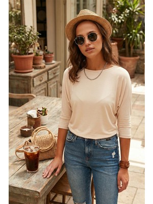 Lela Bisiklet Yaka Truvakar Kol Bluz Bayan Bluz 5861416Y