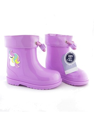 Igor W10253 BIMBI UNICORNIO Lila Kız Çocuk Yağmur Çizmesi