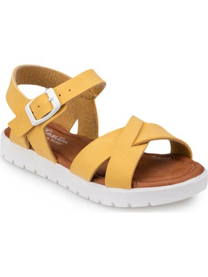 Polaris 91.508159.B Sarı Kız Çocuk Sandalet