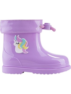 Igor W10253 BIMBI UNICORNIO Lila Kız Çocuk Yağmur Çizmesi