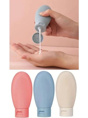 Feyza Design 3’lü Seyahat Boyu Doldurulabilir Krem, Şampuan, Duş ve Losyon Seti