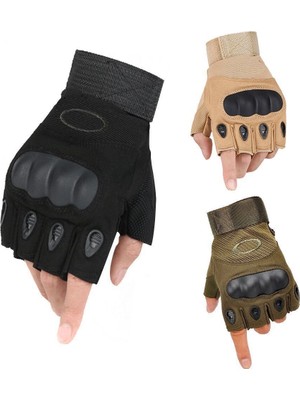 Black Hawk Blackhawk Askeri Tactical Kesik Destekli Pilot Eldiven Haki M