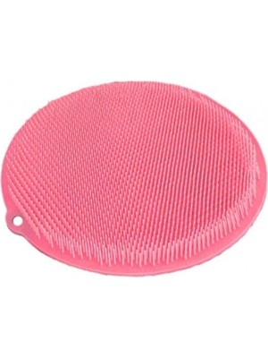 Feyza Design Yuvarlak Vantuzlu Banyo Sırt Kese Matı 26 Cm, Hijyenik ve Rahat Kullanım