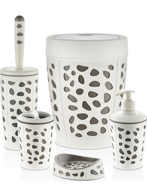 Feyza Design Şık ve Kullanışlı 5'li Banyo Seti, Evinizin Atmosferini Güzelleştirir