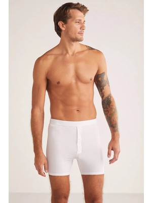 Kom Legend Mikro Modal Düğmeli Uzun Boxer