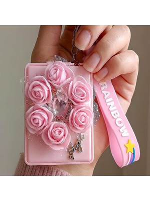 Bontexs Kadın Kişisel Bakım Makyaj Tazeleme, Çanta Süsü, Hediyelik  Anahtarlıklı  Ayna Silikon Bilek Askısı  Anahtarlık