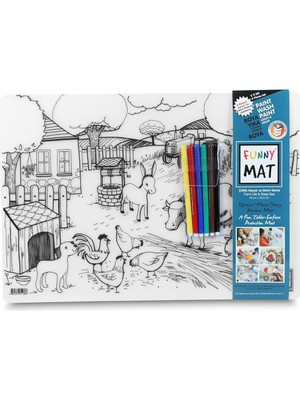 Hype Store Akademi Çocuk Funny Mat Çift'lik & Derin Deniz, 6'lı Kalem