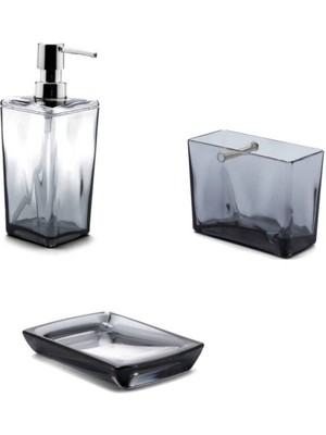 Feyza Design 3 Parça Banyo Seti, Şık ve Pratik Temizlik Için Mükemmel Seçim