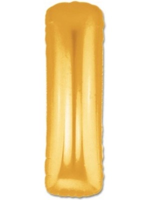 Ecoport Altın Sarısı Folyo I Harfi Balon 1 Metre