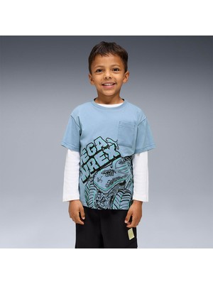 Puma Puma x Hot Wheels Erkek Çocuk Mavi Tişört