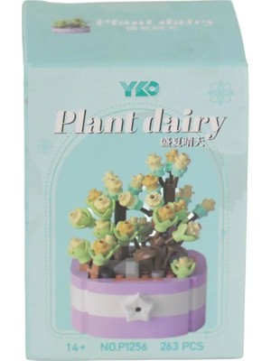 Kaia Life P1256 Panlos Simülasyon Çiçek Serisi 263 Parça Block Oyuncak