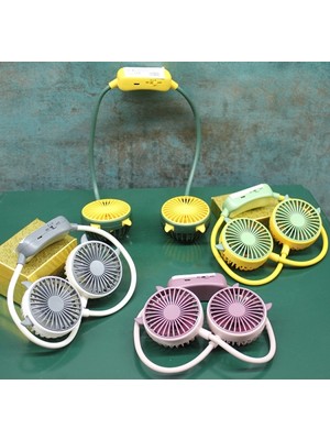 Ecoport Kuromi Şarjlı Boyun Fanı Vantilatör 2 Kademeli - Model 2