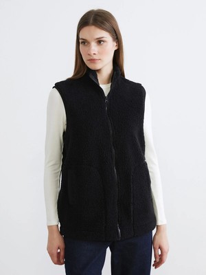 Lc Waikiki Yeni Sezon Dik Yaka Kadın Pelüş Yelek