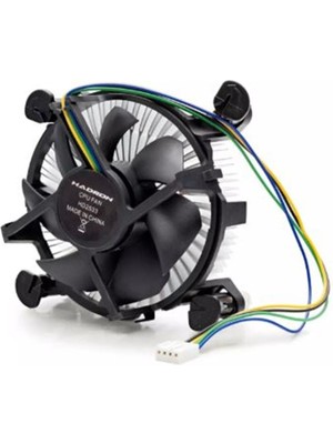 SARVONA Hadron HDX1515 Cpu Fan Universal 775 Pin 12CM Siyah