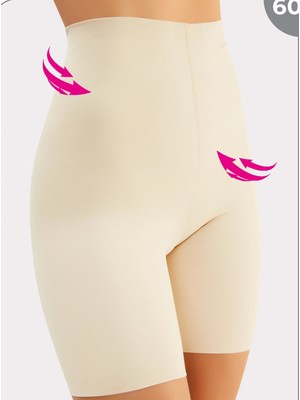 Liyuza Miss Flex Ten Lazer Kesim Yüksek Bel Şort Korse 6002