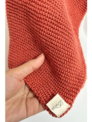 Dalisa Dorati Pamuk El Bezi 2 Li Örme Çeyizlik El Bezi 25X25 cm