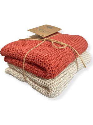 Dalisa Carmen Örme Pamuk El Havlusu 2 Li Su Emici Kurulama Bezi 30X50 cm