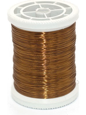 Tuğra Tablo Tuğra Bakır Tel Filografi 50 gr Kahve Renkli 0,30 Mikron 50 mt Uzunlukta Tel