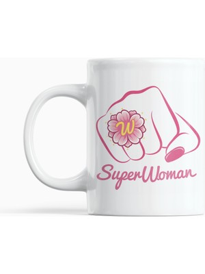 Nino Store Dünya Kadınlar Günü Hediyesi Kupa Bardak – Superwoman Özel Tasarım Porselen