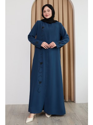 inStyle Pul Desenli Düz Indigo Ferace