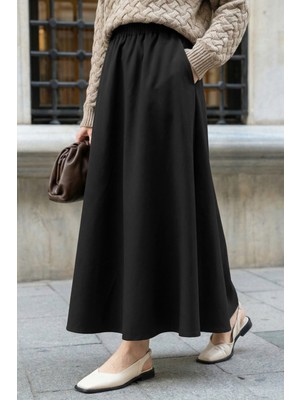 inStyle Cepli Kloş Duble Siyah Etek