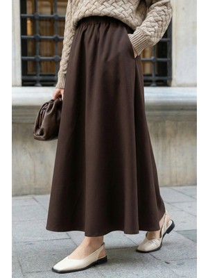 inStyle Cepli Kloş Duble Acı Kahve Etek