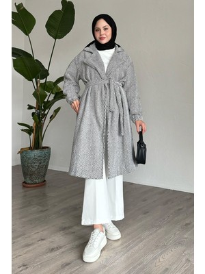 inStyle Balıksırtı Beyaz Kaşe Kap