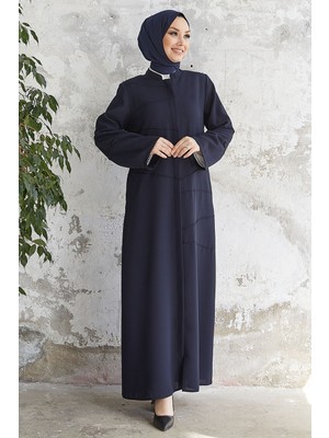 inStyle Ivory Biye Desen Lacivert Ferace