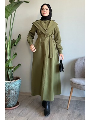 inStyle Bolerolu Kemerli Haki Trençkot