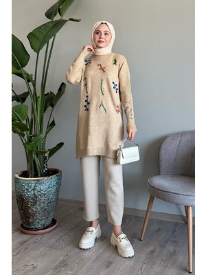 inStyle El Işi Yumoş Bej Triko Tunik