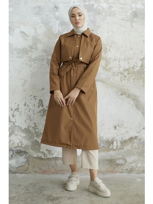 inStyle Nalyes Kapaklı Kuşaklı Taba Trenç