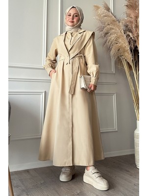 inStyle Bolerolu Kemerli Bej Trençkot