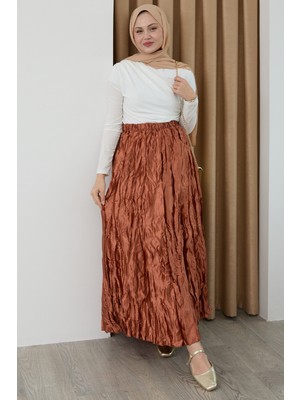 inStyle Saten Kraş Taba Etek